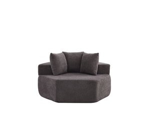 Fauteuil fixe   Tissu gris