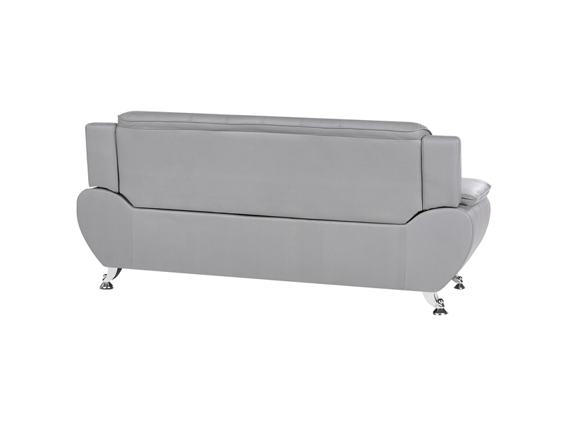 Canapé 3 places leira cuir pu gris  - Conforama E