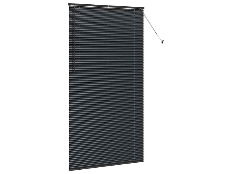 Store vénitien, store de fenêtre noir 220 x 115 cm 25 mm aluminium cf48151 - Conforama E