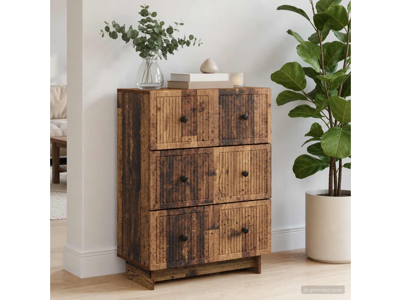  Armoire de rangement bureau, armoire à tiroirs 66 x 34,5 x 90 cm bois d'ingénierie shl7195  - Conforama D