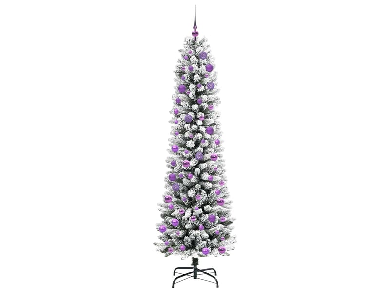  Sapin de noël artificiel, arbre de noël blanc 240 cm pvc, métal et plastique shl5478  - Conforama D