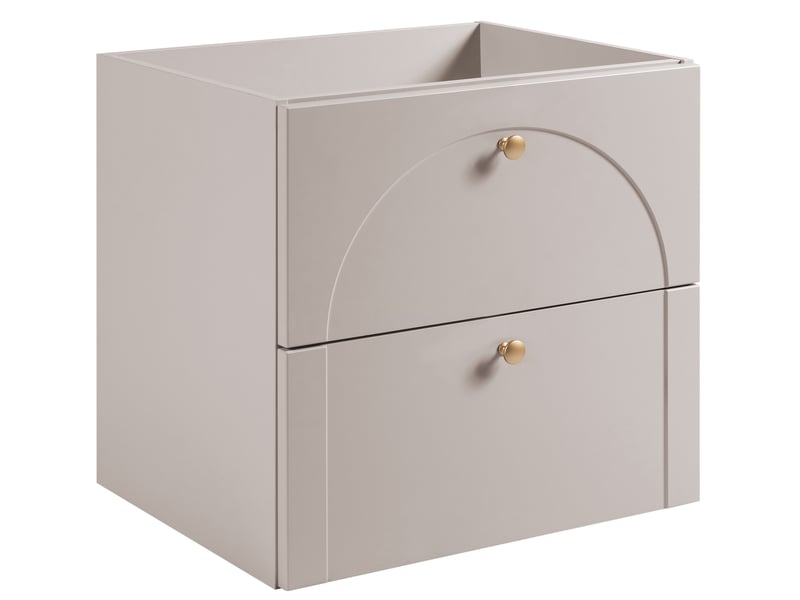 Meuble sous-vasque suspendu aura 60 cm cachemire mat g  - Conforama A