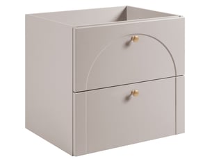 Meuble sous-vasque suspendu aura 60 cm cachemire mat g