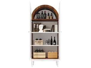 Vitrine coloris bicolore 3 étagère(s) <strong>DESMIU</strong> <strong></strong> - 76 cmx165 cm