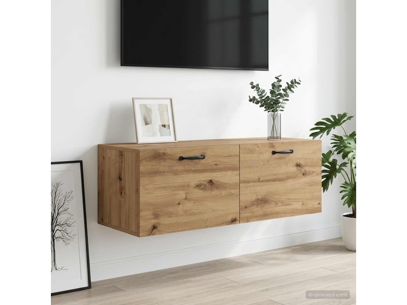  Meuble mural, meuble de rangement salon 100 x 36,5 x 35 cm bois d'ingénierie shl7136  - Conforama D