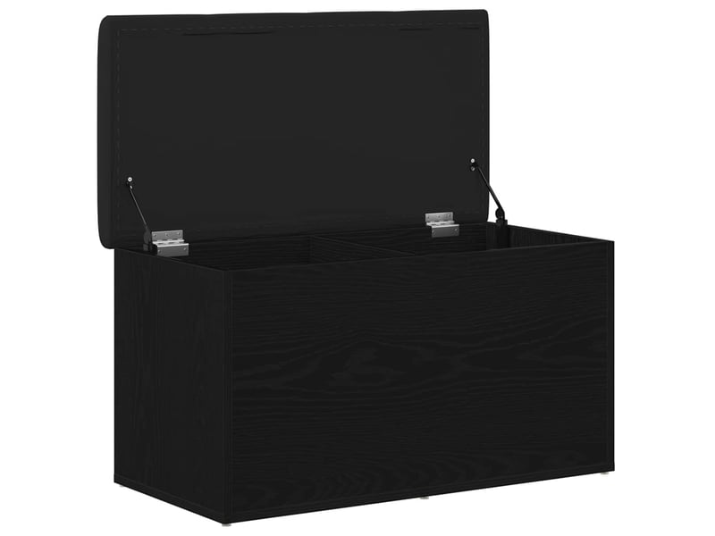  Banc chambre, banc de rangement chêne noir 82x42x45 cm bois d'ingénierie  - Conforama E