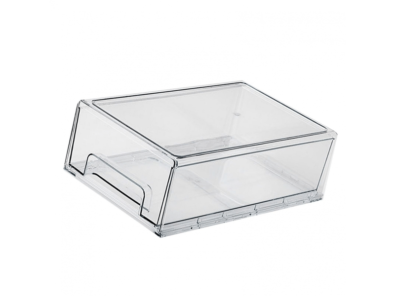  Tiroir de rangement de bureau en acrylique, boîte de rangement rectangulaire transparente de grande capacité pour  - Conforama D