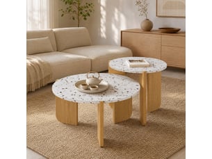 Table basse rond(e) coloris bicolore LPOSPI