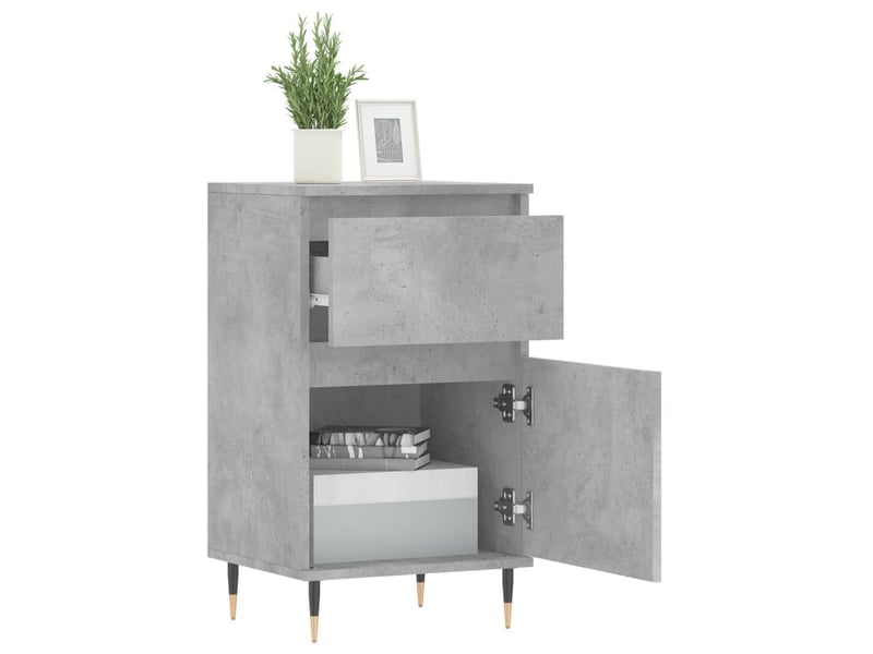  Buffets 2 pcs - bahut - meuble de rangement gris béton 40x35x70 cm bois d'ingénierie  - Conforama D