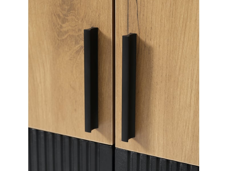  Armoire haute de rangement 60 x 35 x 160 cm – chêne clair – 2 étagères réglables, fermeture douce  - Conforama E