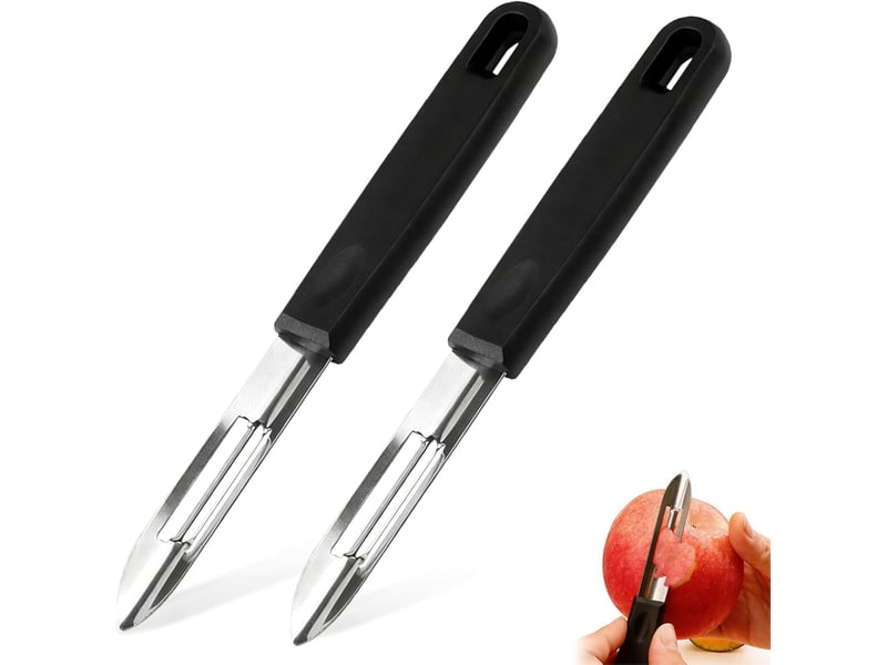 2 pièces éplucheur en acier inoxydable, éplucheur universel pour légumes, pour éplucher pommes de terre, carottes,légumes et fruits - Conforama A