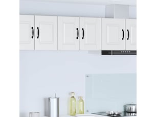 Meuble mural de cuisine | armoire de cuisine 2 pcs blanc bois d'ingénierie shl659