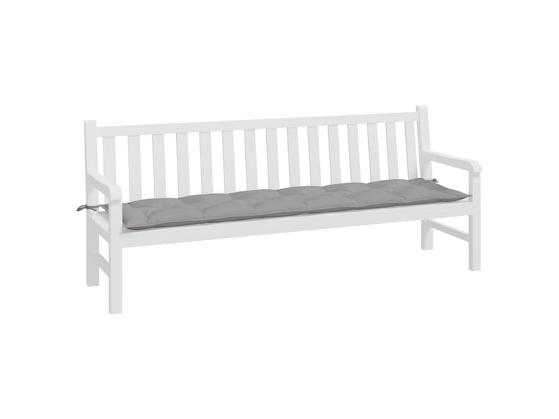  Coussin de banc de jardin, coussin d'assise gris 200x50x7 cm tissu oxford cf52732  - Conforama C