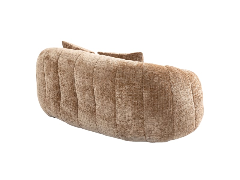  Pouf géant fauteuil poire chenille café confortable intérieur extérieur adulte enfant  - Conforama D
