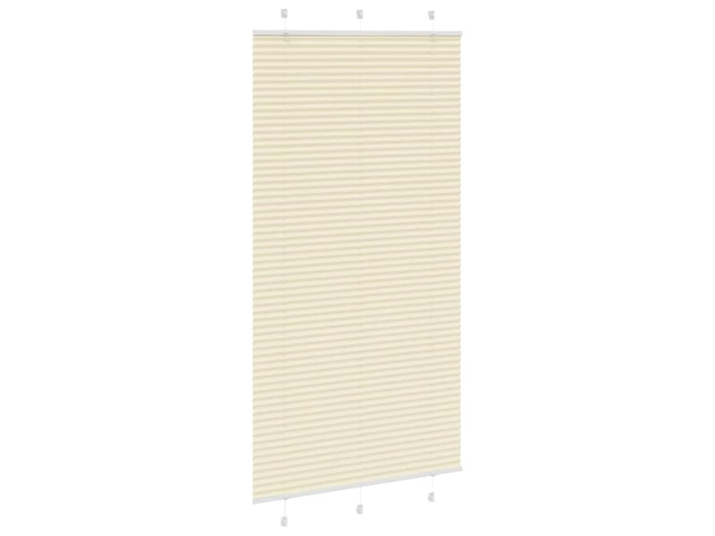 Store plissé, store de fenêtre crème 110x200cm largeur du tissu 109,4cm polyester cf46825 - Conforama C