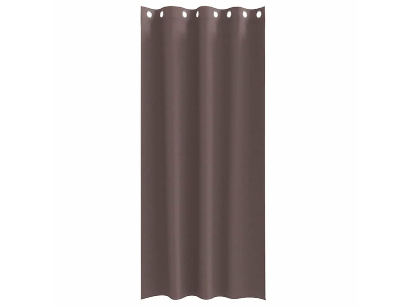  Lot de 2 rideaux occultants, rideaux black-out avec anneaux marron foncé 260 x 140 cm cf44706  - Conforama D