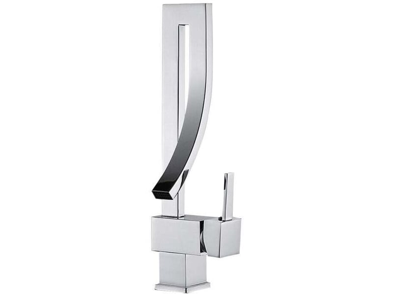  Mitigeur cascade en laiton, moderne et simple, pour lavabo et cuisine – argent – rw  - Conforama C