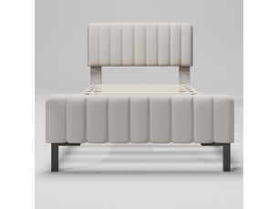 Lit simple 90x200 cm MAISONORA   coloris bicolore