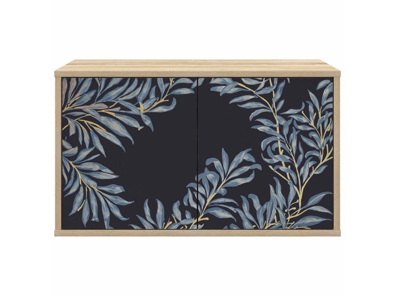  Meuble tv - banc tv - meuble de rangement mural dokkum 69 x 33 x 40 cm chêne sonoma  - Conforama D