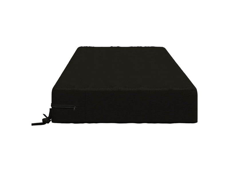  Coussin d'assise, coussin pour chaisecanapé soest 100 % polyester noir 120 x 80 x 15 cm cf51465  - Conforama D