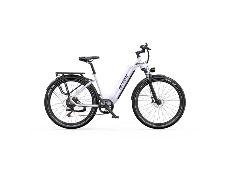  Vélo électrique urbain onesport wt05, 36 v 18,2 ah, capteur de couple, 27,5 pouces, blanc  - Conforama A
