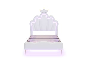 Lit cabane 90x200 cm SOGEU coloris blanc