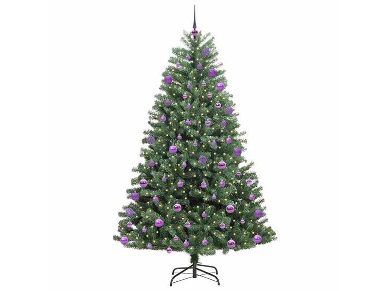  Sapin de noël artificiel, arbre de noël à branches articulées vert 180 cm shl755  - Conforama C