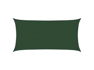 Voile d'ombrage - voile d'ombre - voile parasol 160 gm² vert foncé 4x7 m pehd
