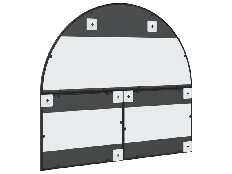  Miroir mural noir 100x90 cm arche fer cf62847  - Conforama E