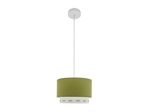 Suspension enfant fabrilamp trazos vert 1xe27 hauteur réglable 30-76 cm ø30 cm