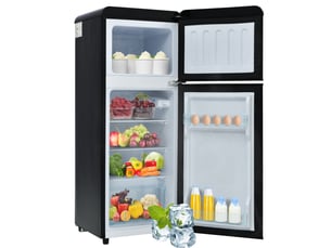 Refrigerateur 2 portes (congél en haut) froid Statique <strong>DESMIU</strong>  -  largeur 41 cm x hauteur 105.5 cm