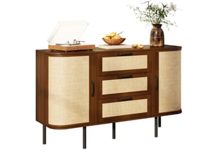 Buffet SWEIKO - 120 cm coloris bois foncé