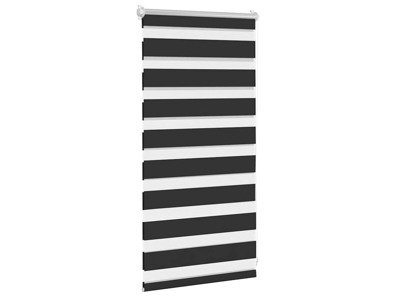 Store vénitien zébré, store de fenêtre 40,9 x 100 cm, largeur du tissu 36,7 cm, noir cf48227 - Conforama C