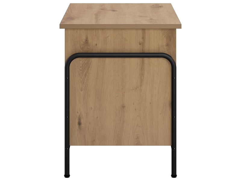 Boîte de rangement, coffre de rangement chêne artisanal 80x40x49,5 cm shl85989 - Conforama D