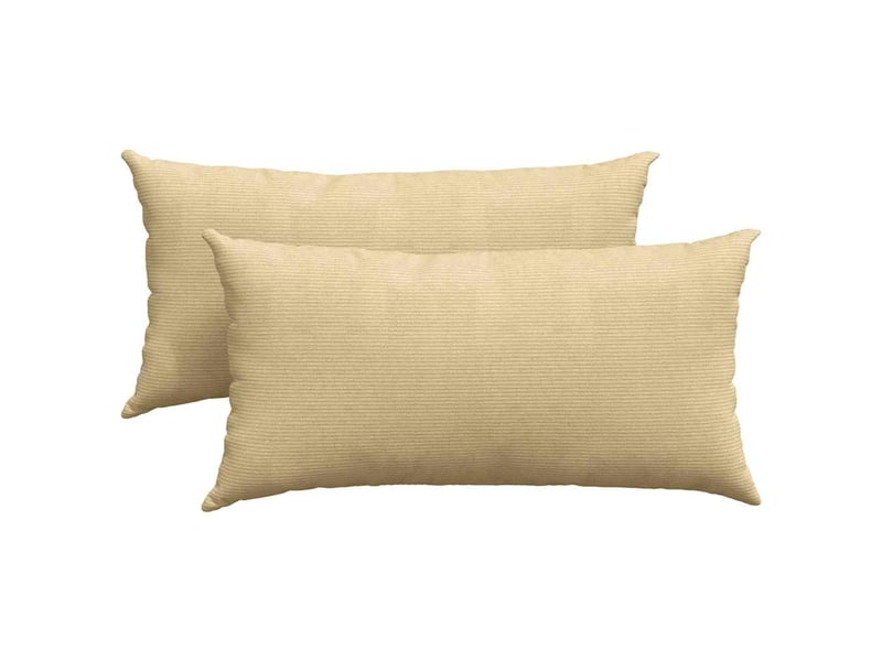 Lot de 2 coussins de canapé, coussins décoratifs vert gris 80 x 40 cm cf59207 - Conforama A