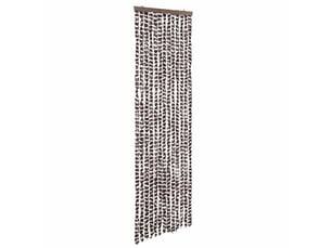 Rideau anti-mouches, moustiquaire beige et marron 56x200 cm chenille cf43500