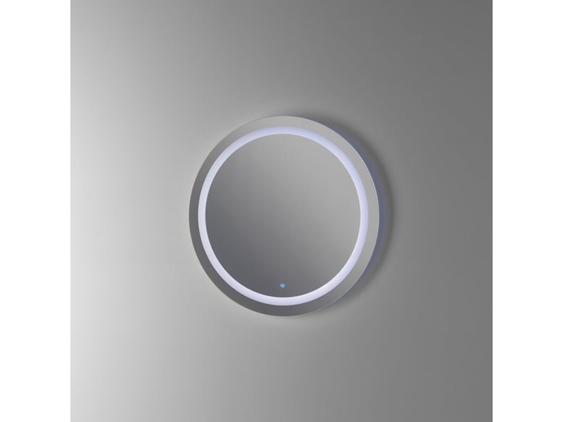  Miroir de salle de bain rond avec éclairage led tactile made in italy ring  - Conforama A