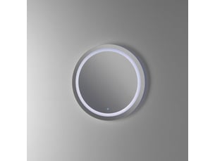 Miroir de salle de bain rond avec éclairage led tactile made in italy ring