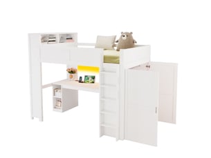 Lit combiné 90x200 cm VIVRYN coloris blanc