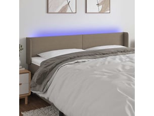 Tete de lit A poser largeur 183 cm   taupe
