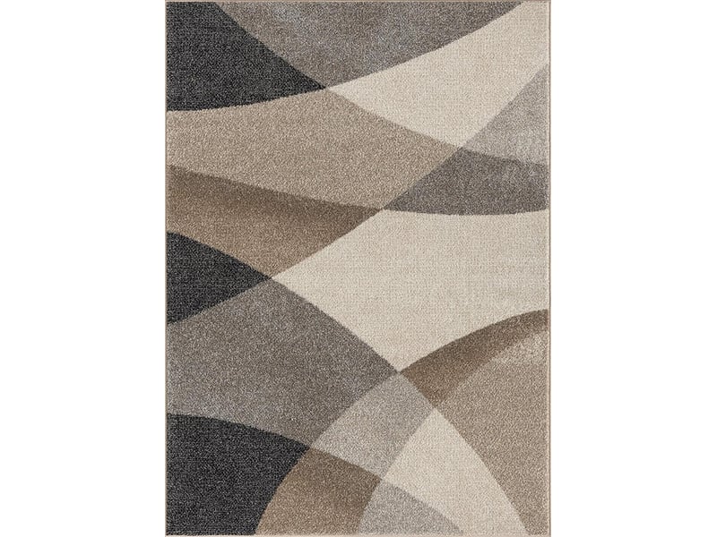 Tapis pearl moderne salon contour, beige, 160 x 220 cm