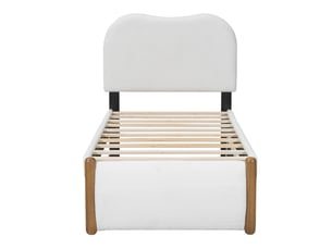 Lit gigogne 90x200 cm MAISONORA coloris blanc