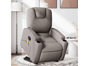 Fauteuil fixe Tissu taupe