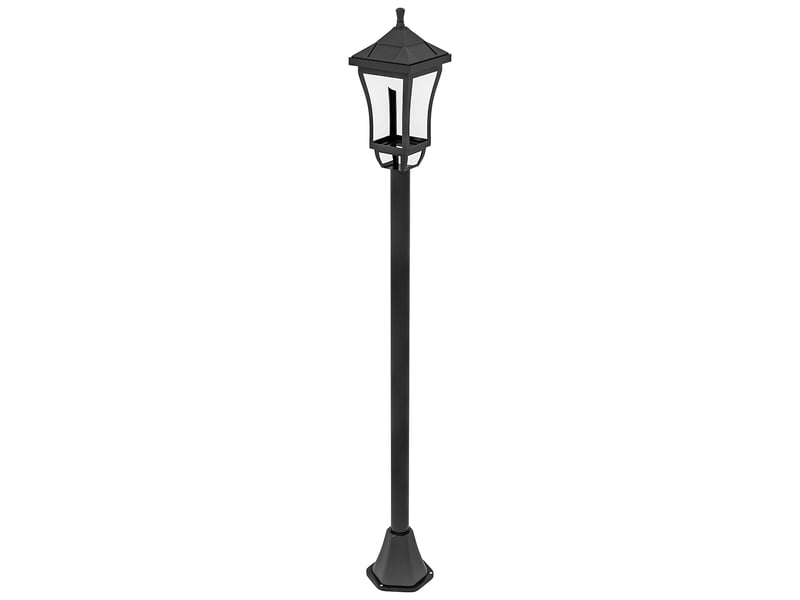  Lanterne solaire de jardin de 127 cm avec lumière led blanche froide, capteur de luminosité et étanchéité ip44.  - Conforama B