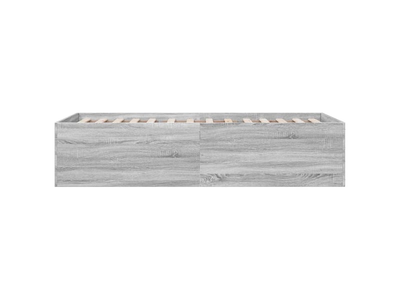  Lit simple- lit adulte -  cadre de lit sans matelas sonoma gris 100x200 cm  - Conforama D