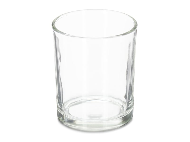  Lot de 12 photophores ronds décoratifs ambiance chaleureuse 8 x 8 cm en verre transparent 13_0011629  - Conforama A