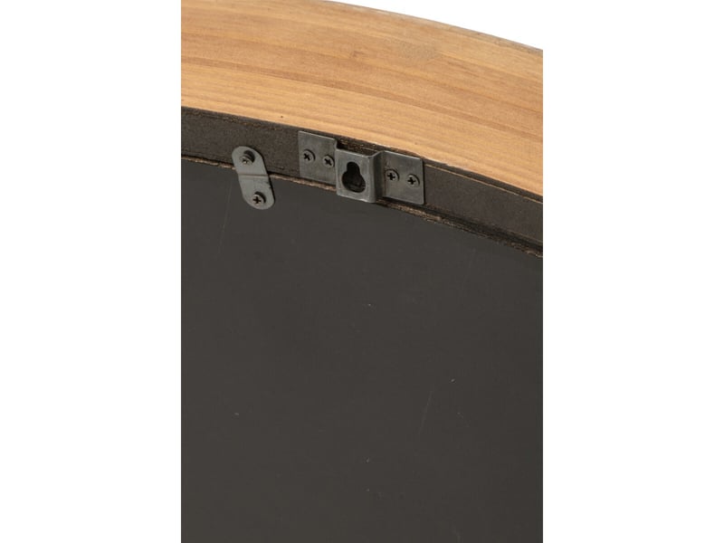  Horloge murale ovale en métal zohra 79cm noir  - Conforama C