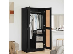 Armoire <strong></strong> <strong></strong> coloris noir largeur 82.5 cm