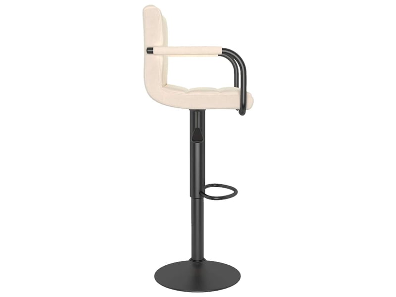  Lot de 2 tabouret de bar, chaise de bar crème tissu shl29413  - Conforama E