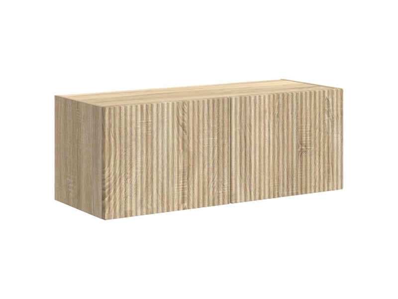  Ensemble de meuble tv - banc tv - meuble de rangement mural 6 pcs chêne sonoma  - Conforama E